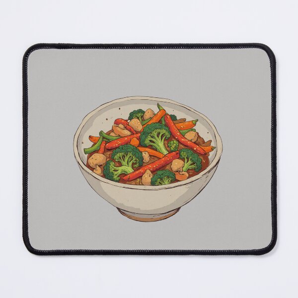 Item preview, Teriyaki Stir-Fry Delight Comic Style designed and sold by ShroomForge.