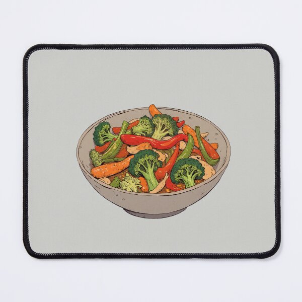Item preview, Teriyaki Stir-Fry Delight Comic Style designed and sold by ShroomForge.