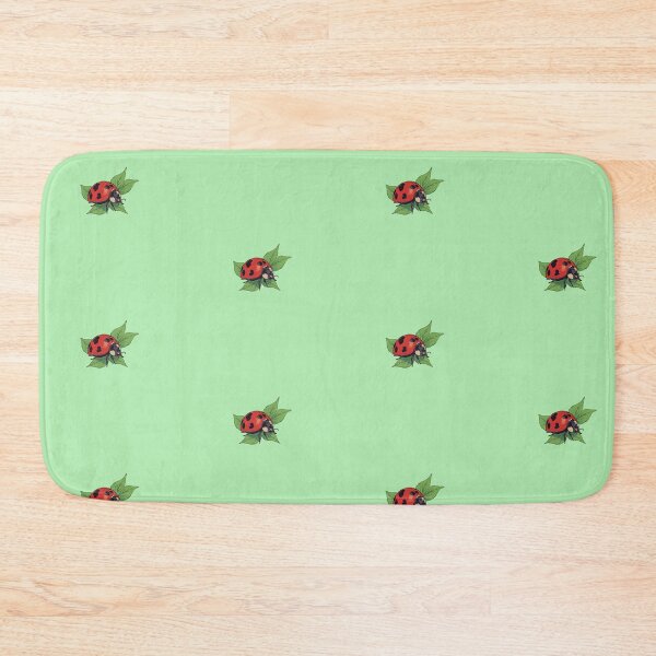 Item preview, Vibrant Ladybug Perch Pastel Mint Comic Style Illustration designed and sold by ShroomForge.