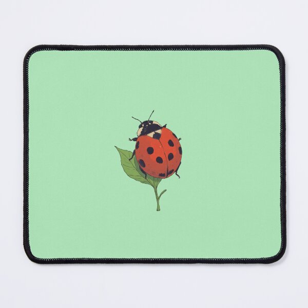 Item preview, Vibrant Ladybug Perch Pastel Mint Comic Style Illustration designed and sold by ShroomForge.