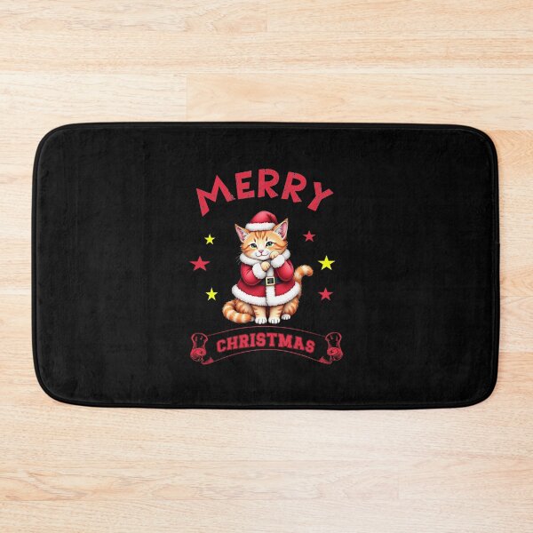 Item preview, Merry Christmas a christmas cat in santa costume merry catmas designed and sold by Endo Designs - cause Love and Life matters.