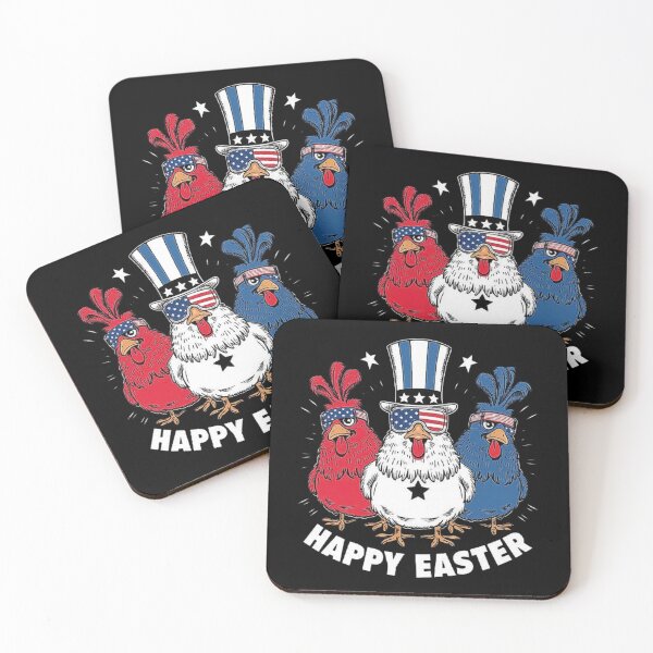 Item preview, Patriotic Easter Chickens in Red, White, and Blue Theme designed and sold by love3617.