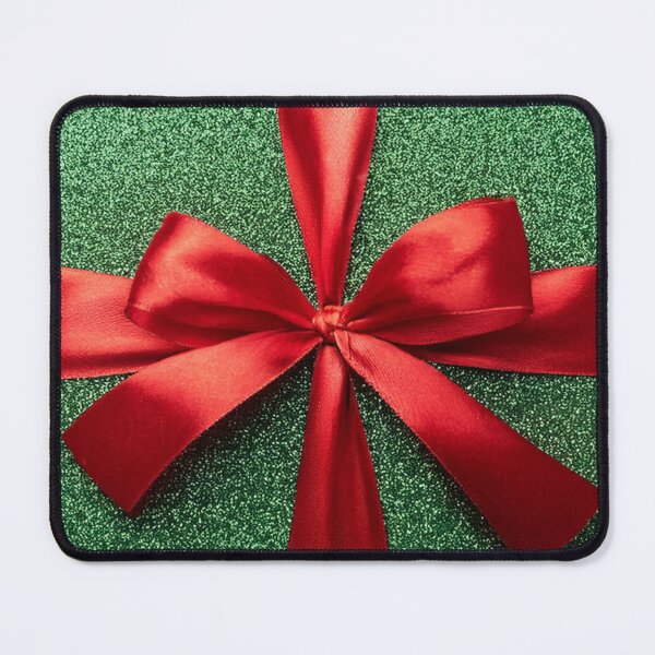 Item preview, Christmas Giftbox Green Sparkling Box with Red Ribbon designed and sold by rclwow.