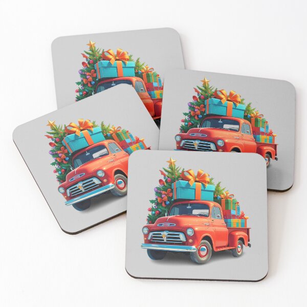 Item preview, Pickup truck with gifts designed and sold by AnnaTymosh.