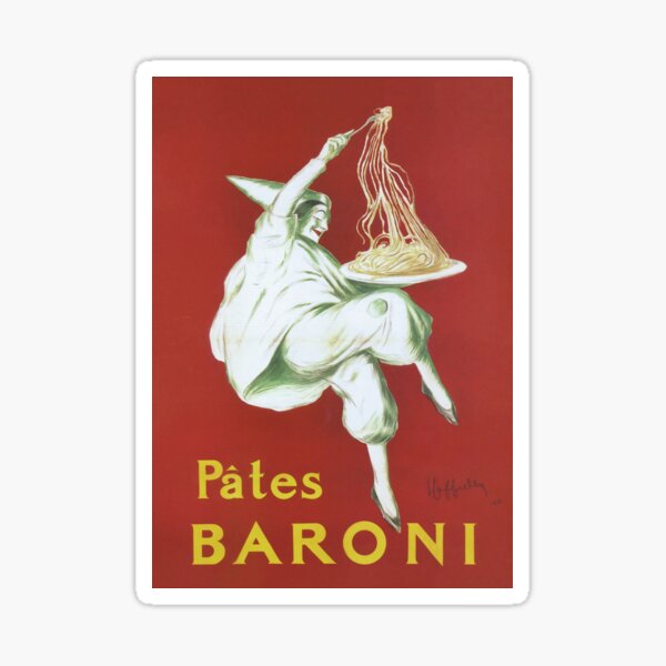 Item preview, Pâtes Baroni Vintage Poster Leonetto Cappiello Pasta Advertisement designed and sold by Onodera.