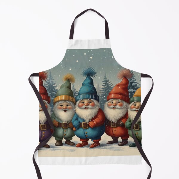 Item preview, Christmas Gonks illustration designed and sold by Vintage Designs +.