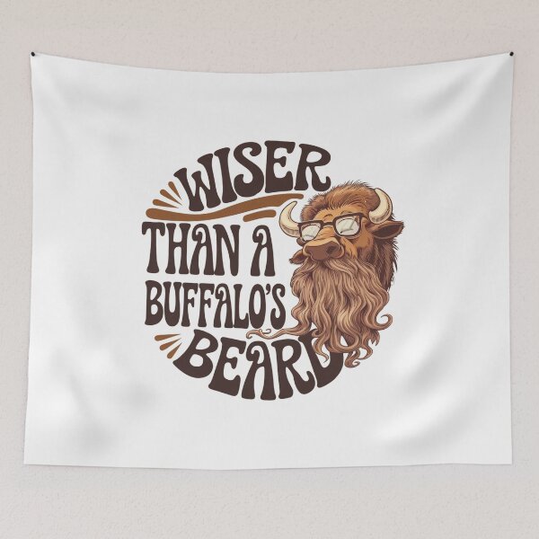Item preview, wisdom beard buffalo's beard designed and sold by bukajart.