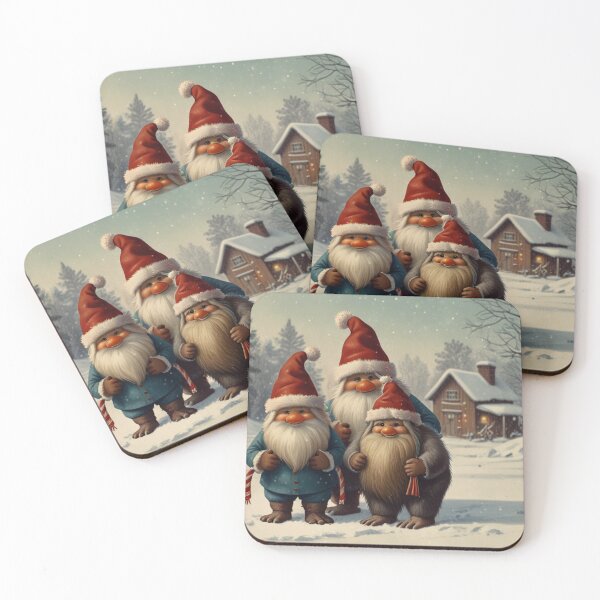 Item preview,  Christmas Gonks illustration designed and sold by Vintage Designs +.