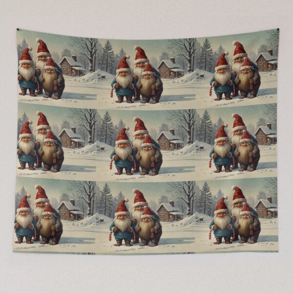 Item preview,  Christmas Gonks illustration designed and sold by Vintage Designs +.