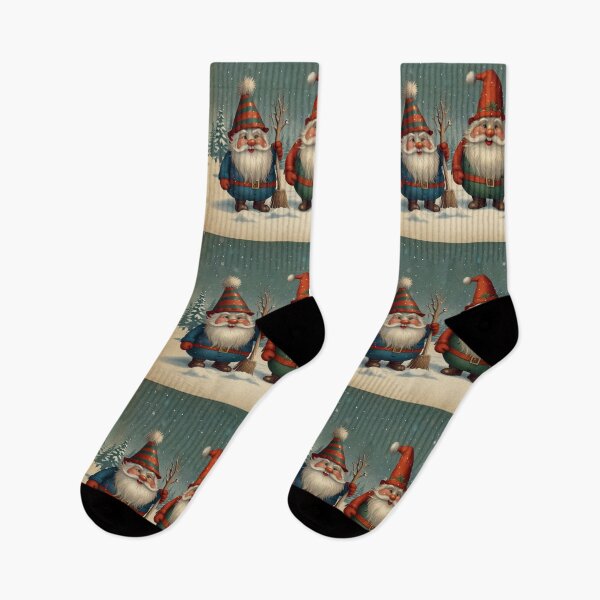 Item preview, Christmas Gonks illustration designed and sold by Vintage Designs +.