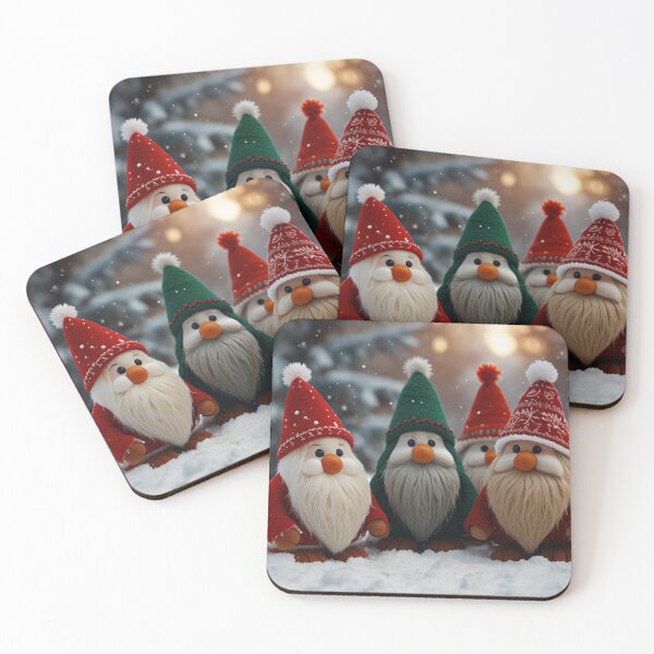 Item preview, Christmas Gonks illustration designed and sold by Vintage Designs +.