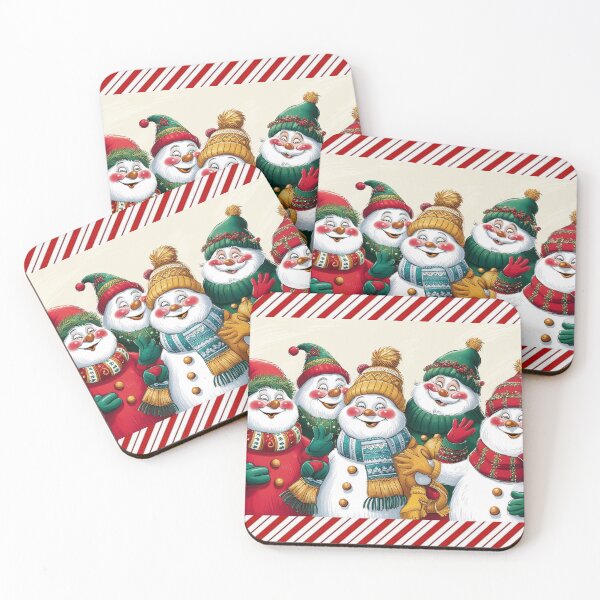Item preview, Christmas Snowman Gonks illustration designed and sold by Vintage Designs +.