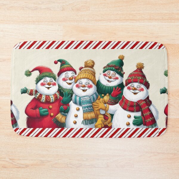 Item preview, Christmas Snowman Gonks illustration designed and sold by Vintage Designs +.