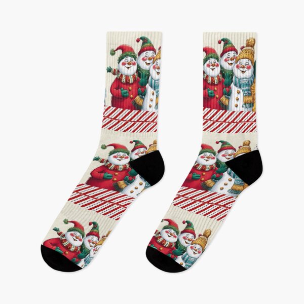 Item preview, Christmas Snowman Gonks illustration designed and sold by Vintage Designs +.
