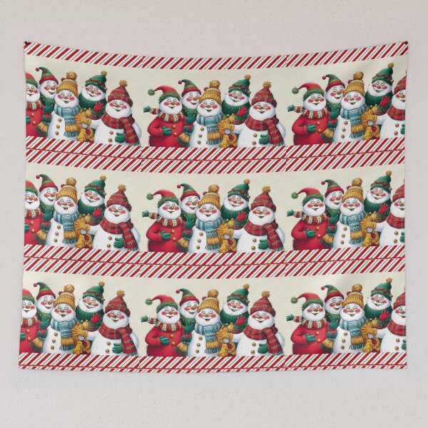 Item preview, Christmas Snowman Gonks illustration designed and sold by Vintage Designs +.