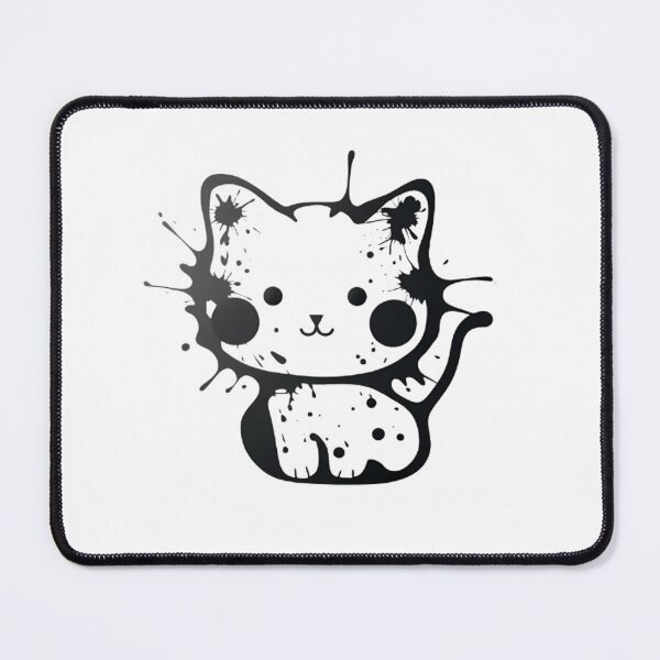Item preview, Playful Inkblot Cat Design designed and sold by Vesto Royal.