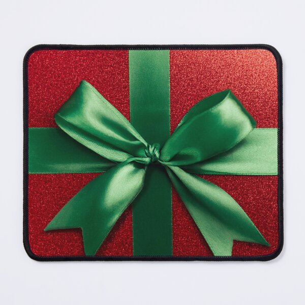 Item preview, Christmas Giftbox Red Sparkling Box with Green Ribbon designed and sold by rclwow.