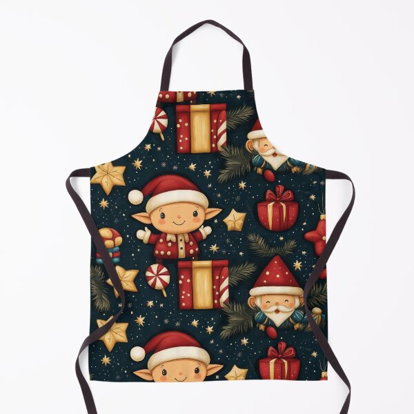 Artikelvorschau, Weihnachtskunst Feiertagsbäckerei Illustrationen Festliche Elfendekoration Weihnachtsmusterdesign Winterwunderlandkunst entworfen und verkauft von MamaDong.