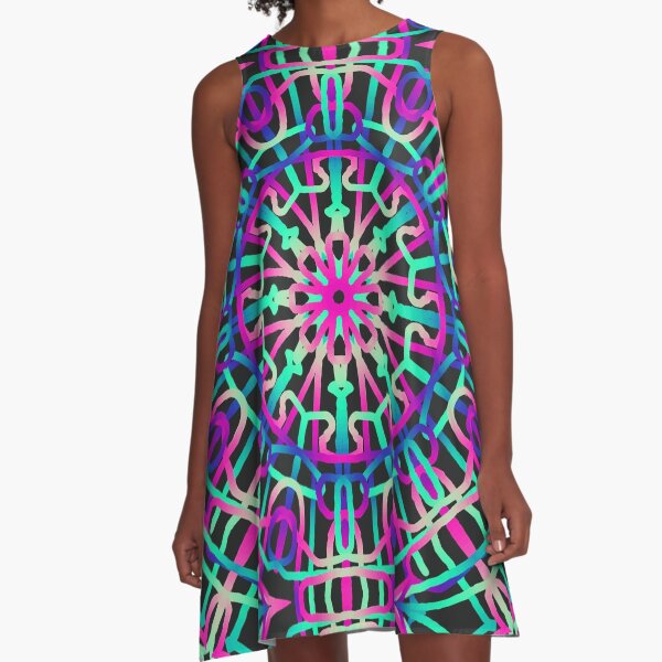 KALEIDOSCOPE PATTERN A-Line Dress