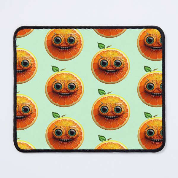 Item preview, Orange Face | Fruits Patterns | Fruit Creatures Collection designed and sold by monkeybusiness.pt.