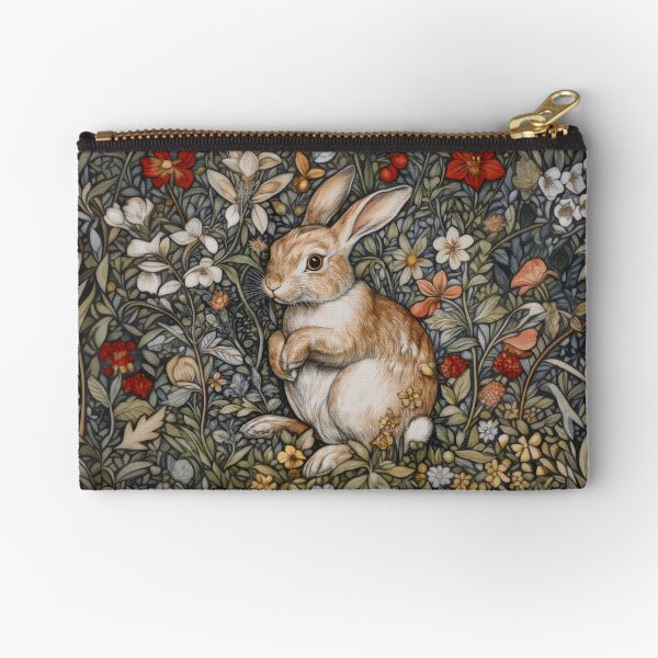 Item preview, Bunny Rabbit in a William Morris Garden designed and sold by AntiqueImages.
