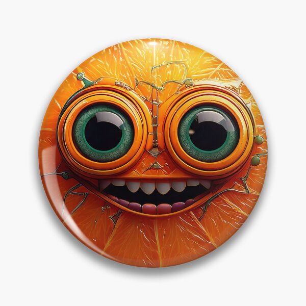 Item preview, Orange Face | Fruits Patterns | Fruit Creatures Collection designed and sold by monkeybusiness.pt.
