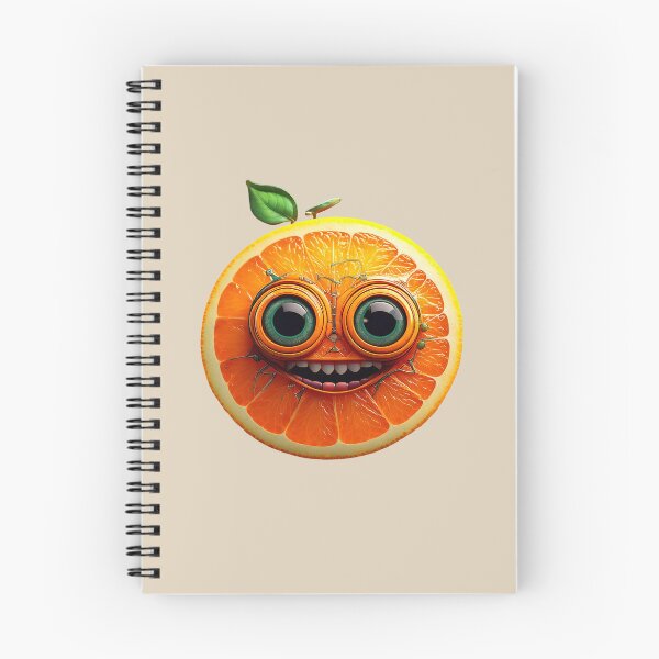 Item preview, Orange Face | Fruits Patterns | Fruit Creatures Collection designed and sold by monkeybusiness.pt.
