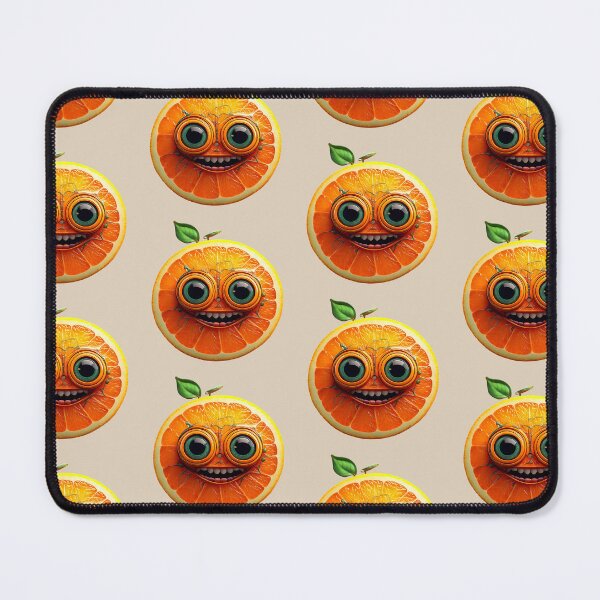 Item preview, Orange Face | Fruits Patterns | Fruit Creatures Collection designed and sold by monkeybusiness.pt.