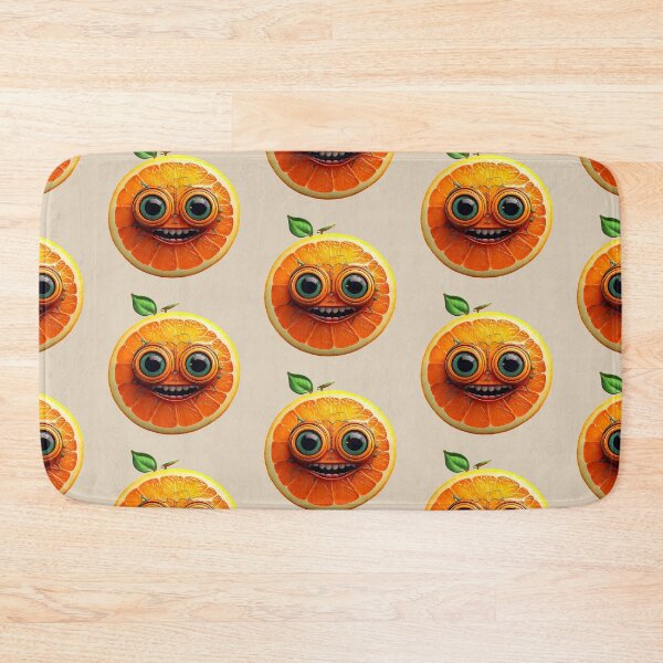 Item preview, Orange Face | Fruits Patterns | Fruit Creatures Collection designed and sold by monkeybusiness.pt.