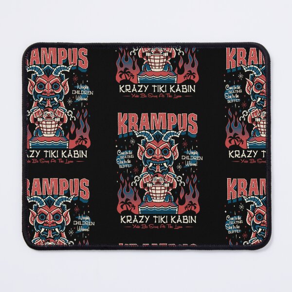 Item preview, Krampus Tiki - Creepy Cute - Vintage Retro Surf Vacation designed and sold by Nemons.