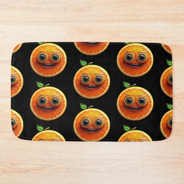 Item preview, Orange Face | Fruits Patterns | Fruit Creatures Collection designed and sold by monkeybusiness.pt.
