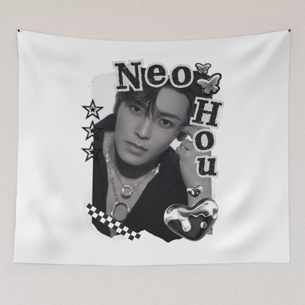 Item preview, Hou Minghao Neo Hou C-Drama Actor Black and White Collage Design designed and sold by AJUNICE STUDIO.