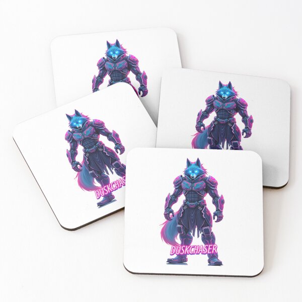 Item preview, Space Warrior Red Wolf - Neon Wilds - Gaming Themed Wild Animal Characters designed and sold by TANDIGITALSHOP.