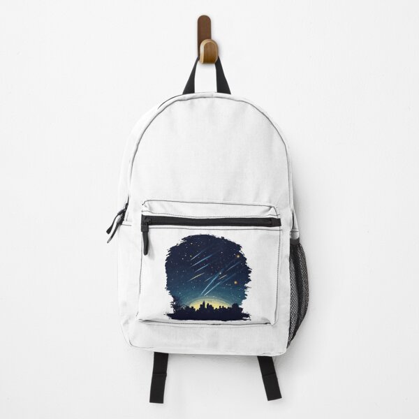 Item preview, Meteor Shower Over City Skyline designed and sold by Enea Kelo.