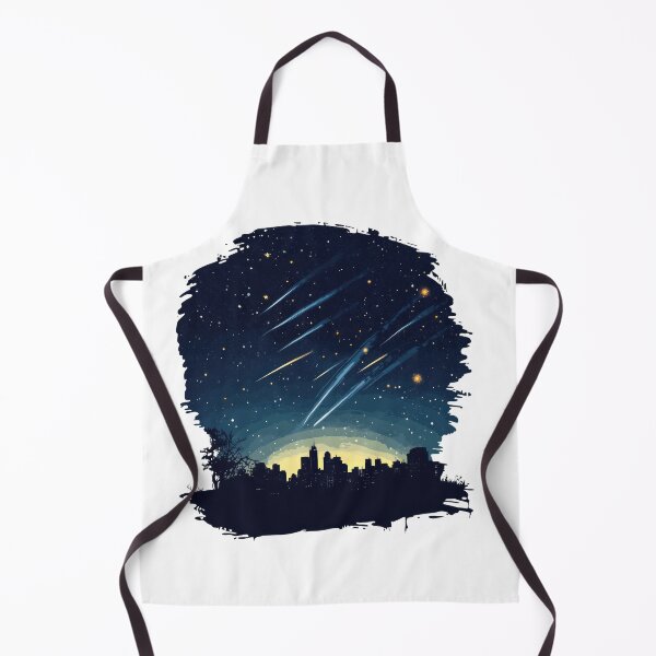 Item preview, Meteor Shower Over City Skyline designed and sold by Enea Kelo.