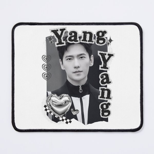 Item preview, Yang Yang C-Drama Actor Black and White Collage Design designed and sold by AJUNICE STUDIO.