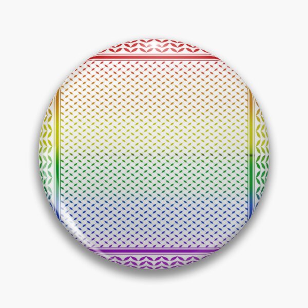 Item preview, Gay Rainbow Flag Keffiyeh/Kufiyyeh Solidarity Pattern  designed and sold by feardeargcrafts.
