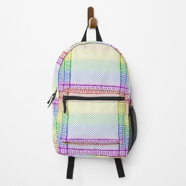 Item preview, Gay Rainbow Flag Keffiyeh/Kufiyyeh Solidarity Pattern  designed and sold by feardeargcrafts.