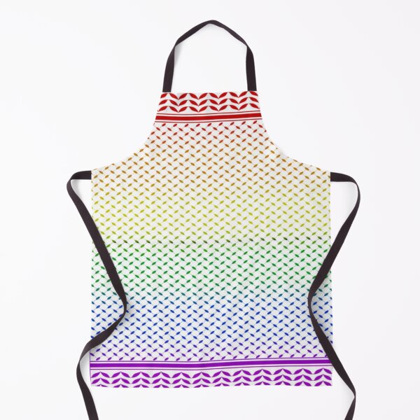 Item preview, Gay Rainbow Flag Keffiyeh/Kufiyyeh Solidarity Pattern  designed and sold by feardeargcrafts.