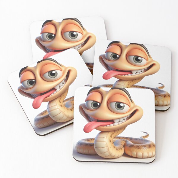 Item preview, Cartoon Snake with Tongue Out designed and sold by choder61.