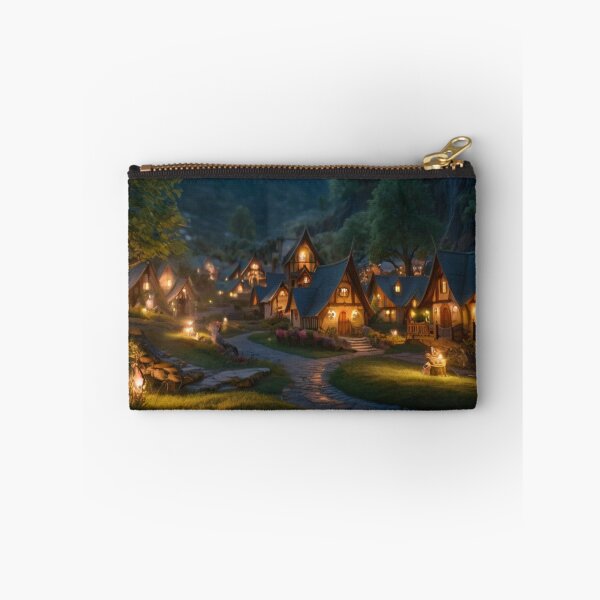Item preview, Starlit Nights Over the Enchanted Elf Town designed and sold by BlareBlare.