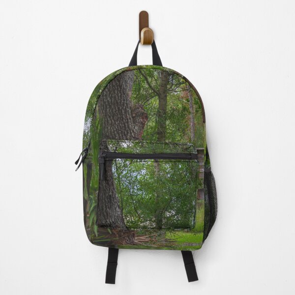 Item preview, A wooden boardwalk weaves through a vibrant green forest designed and sold by EyezWatchin.