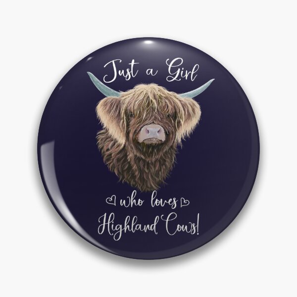 Item preview, Just A Girl Who Loves Highland Cows Charlie Fluffy Ears designed and sold by brodyquixote.