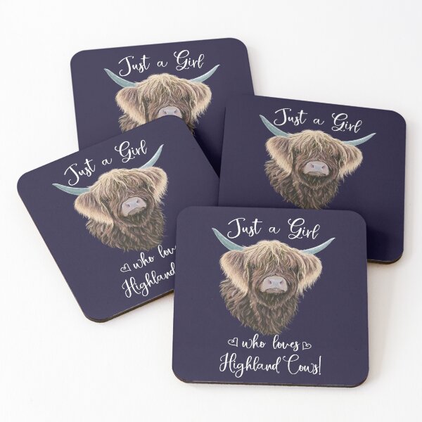 Item preview, Just A Girl Who Loves Highland Cows Charlie Fluffy Ears designed and sold by brodyquixote.