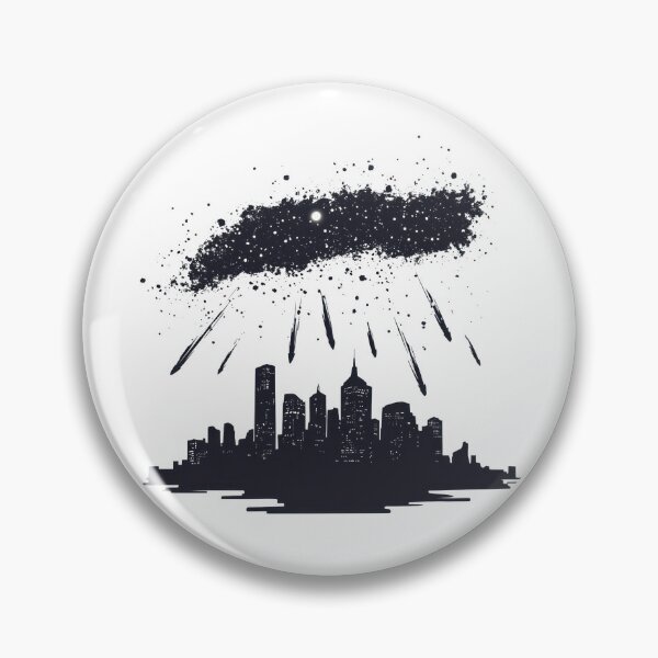 Item preview, Meteor Shower Over City Skyline designed and sold by Enea Kelo.