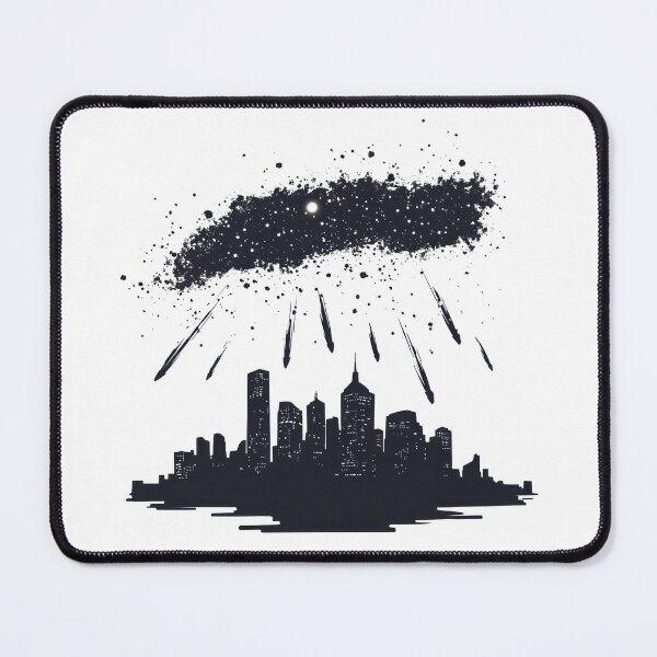 Item preview, Meteor Shower Over City Skyline designed and sold by Enea Kelo.