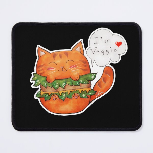 Item preview, Cat Veggie Burger designed and sold by 37storms.
