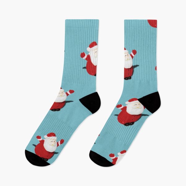 Item preview, Festive Santa Claus On Blue Background Pattern Design designed and sold by PNGShop.