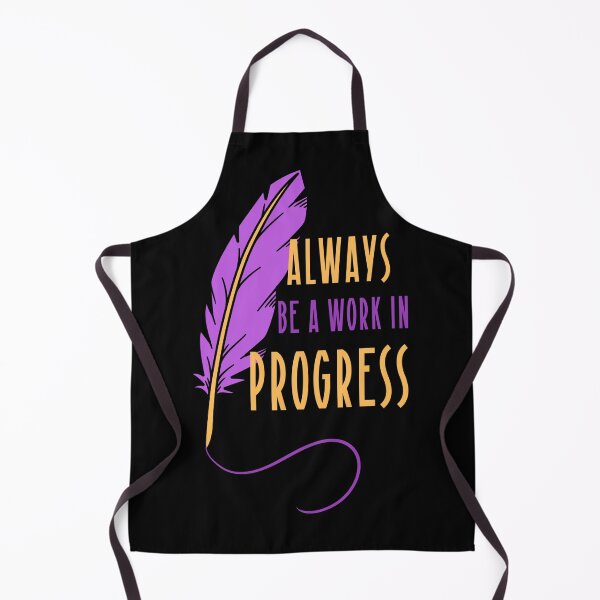 Item preview, ALWAYS BE A WORK IN PROGRESS - PURPLE GOLD - inspiration/motivation designed and sold by TishCO.