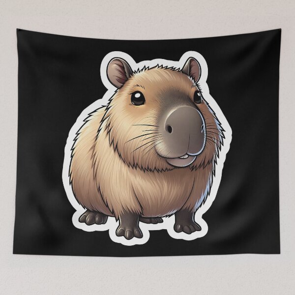 Item preview, Capybara Art #39 | Capybara Lovers designed and sold by ksgraphics222.